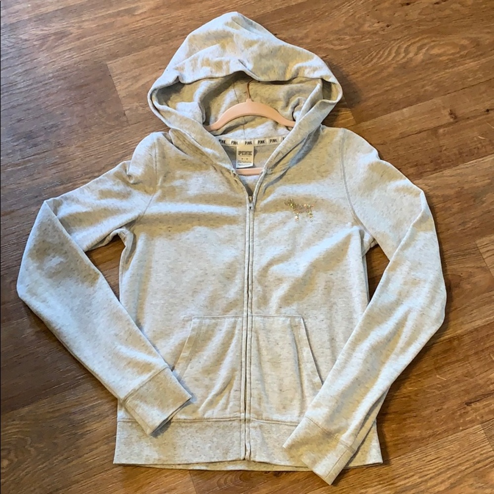 ❌SOLD ON FACEBOOK❌Victoria Secret PINK Bling zipup